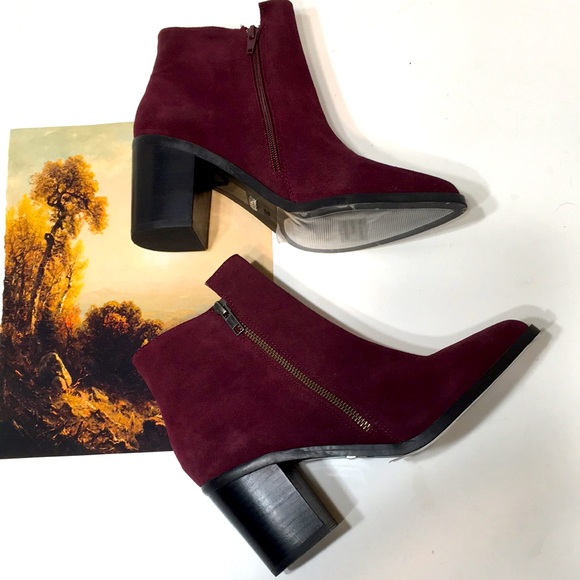 Purple block heel ankle booties Buffalo London EU 38 - Picture 11 of 16